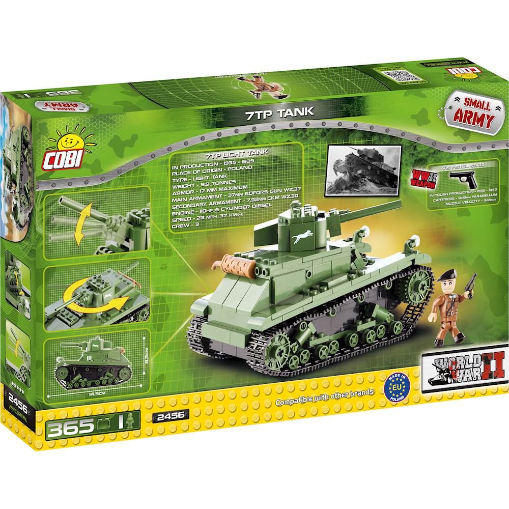 Best Buy: COBI® Small Army 7TP Tank Building Set Multi Color COBI-2456