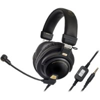 Audio-Technica - ATH Premium Wired Gaming Headset - Black - Angle_Zoom