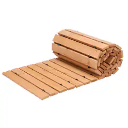 VEVOR - Wooden Garden Pathway, 8 ft L x 17 in W, Non-Slip Straight Garden Walkway, Roll Out Cedar Outdoor Walkway Path - Brown