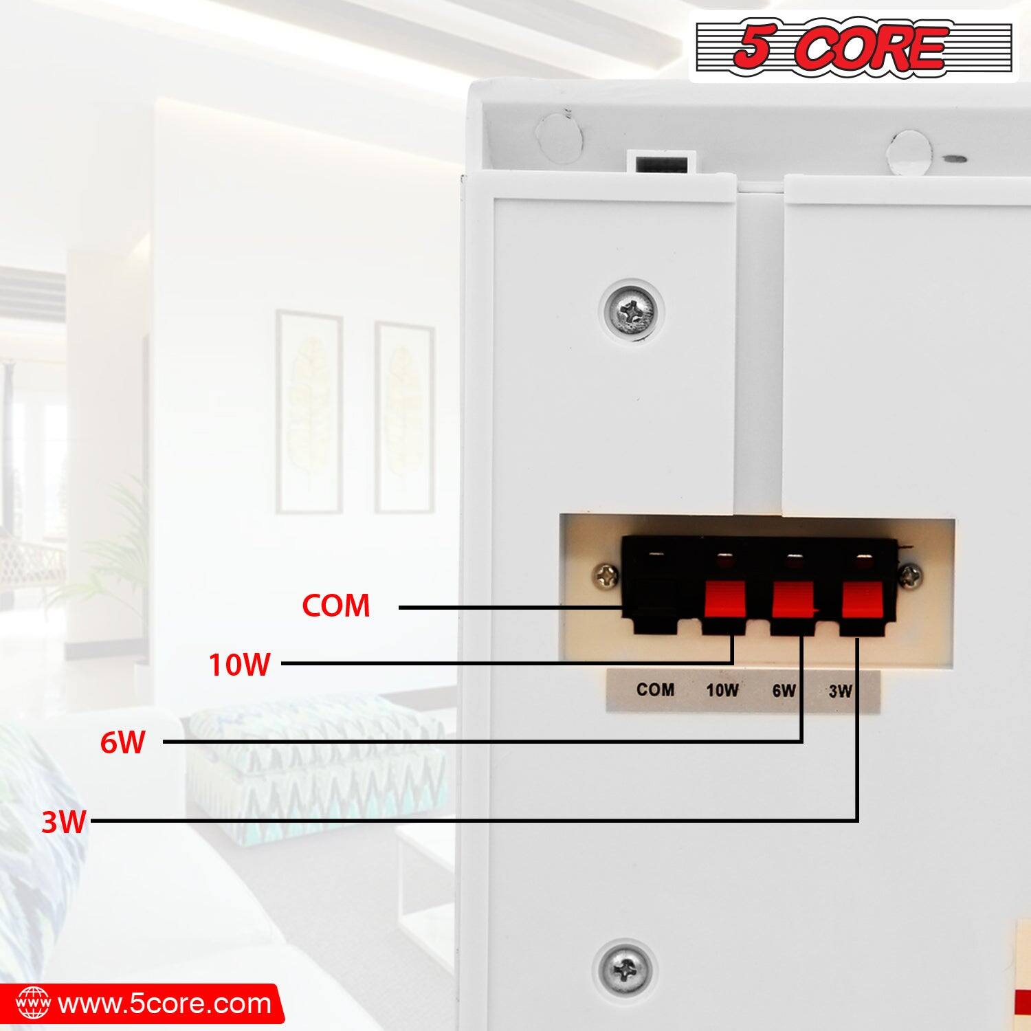 5 CORE  
COM 10W  
COM 10W  
6W  
3W  
www.5core.com