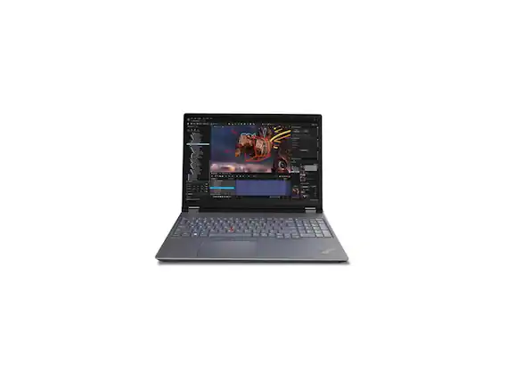 Front. Lenovo - Lenovo ThinkPad P16 Gen 2 16" Touch i7-13700HX RTX 4000 32GB 1TB Win 11 Pro - Villi Black.