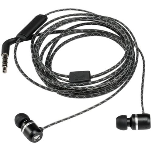 Front. KICKER - Wired In-Ear Headphones - Black.