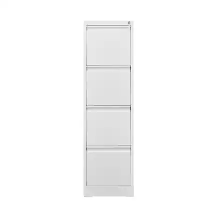 Front. Boyel Living - 4 Drawer File Cabinet with Lock Metal Vertical File Storage Cabinet Office Home Steel Vertical File Cabinet - White.