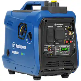 Westinghouse - 2,800-Watt Gas and Propane Dual Fuel Portable Inverter Generator with Recoil Start, Quiet Technology, CO Sensor - Blue