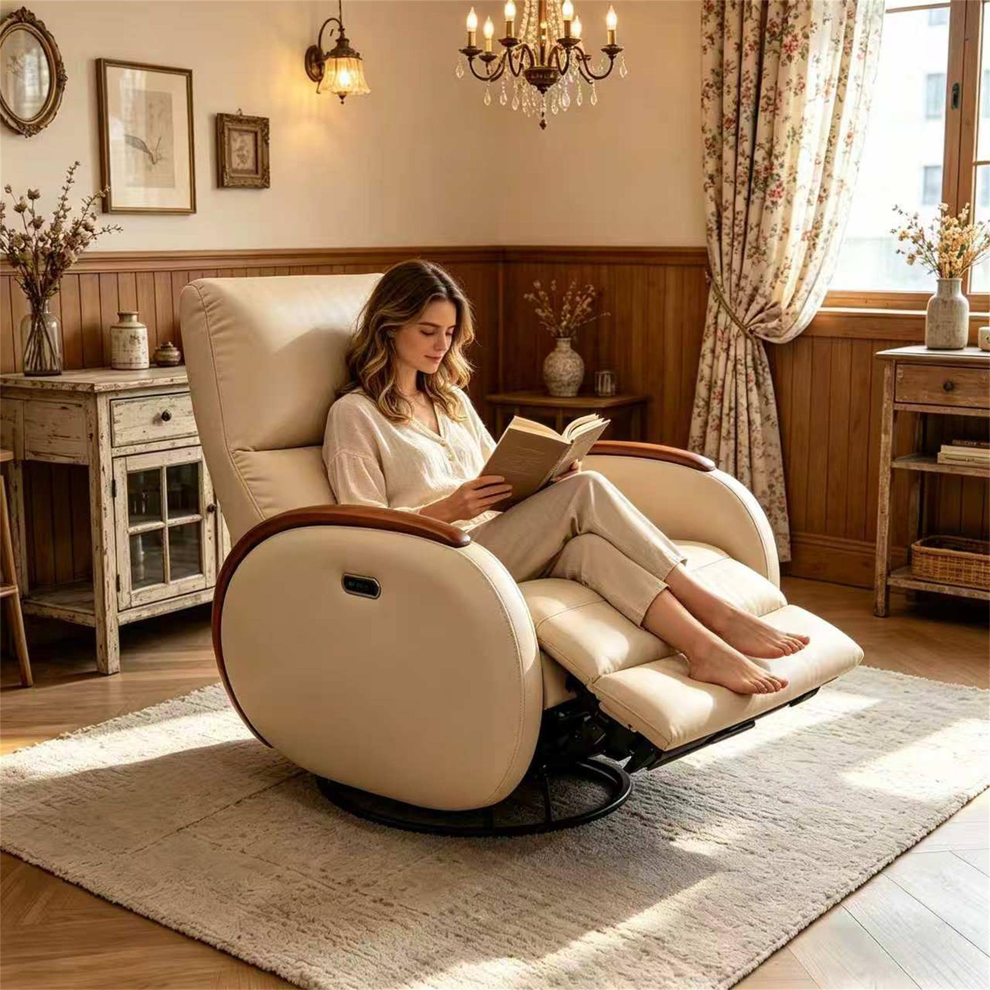 Boyel Living Power Recliner Single Sofa Chair Electric Adjustable ...