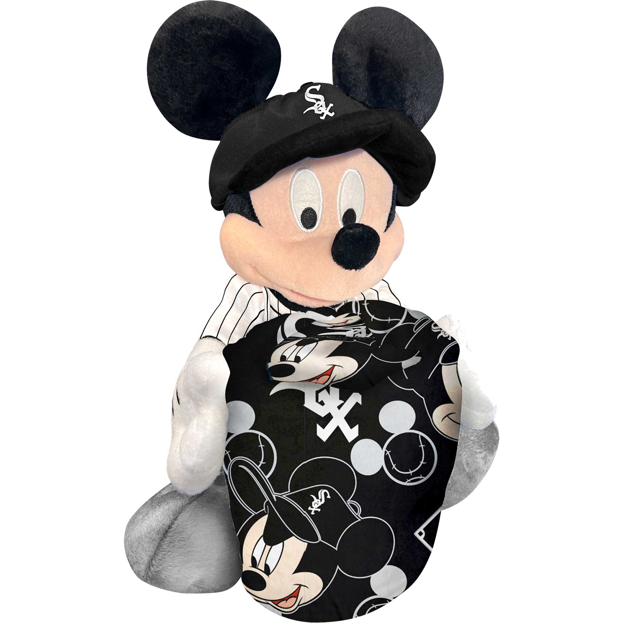 Alt View 1. Northwest - Chicago White Sox Mickey Hugger Pillow & Silk Touch Throw Set - Multicolor.