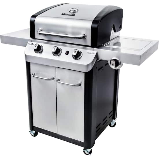 Char Broil Signature Gas Grill Silver Black 463372017 Best Buy