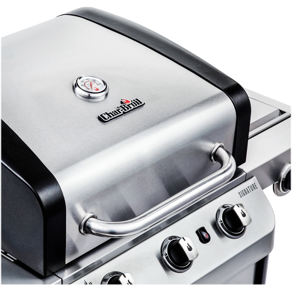 Best Buy Char Broil Signature Gas Grill Silver black 463372017