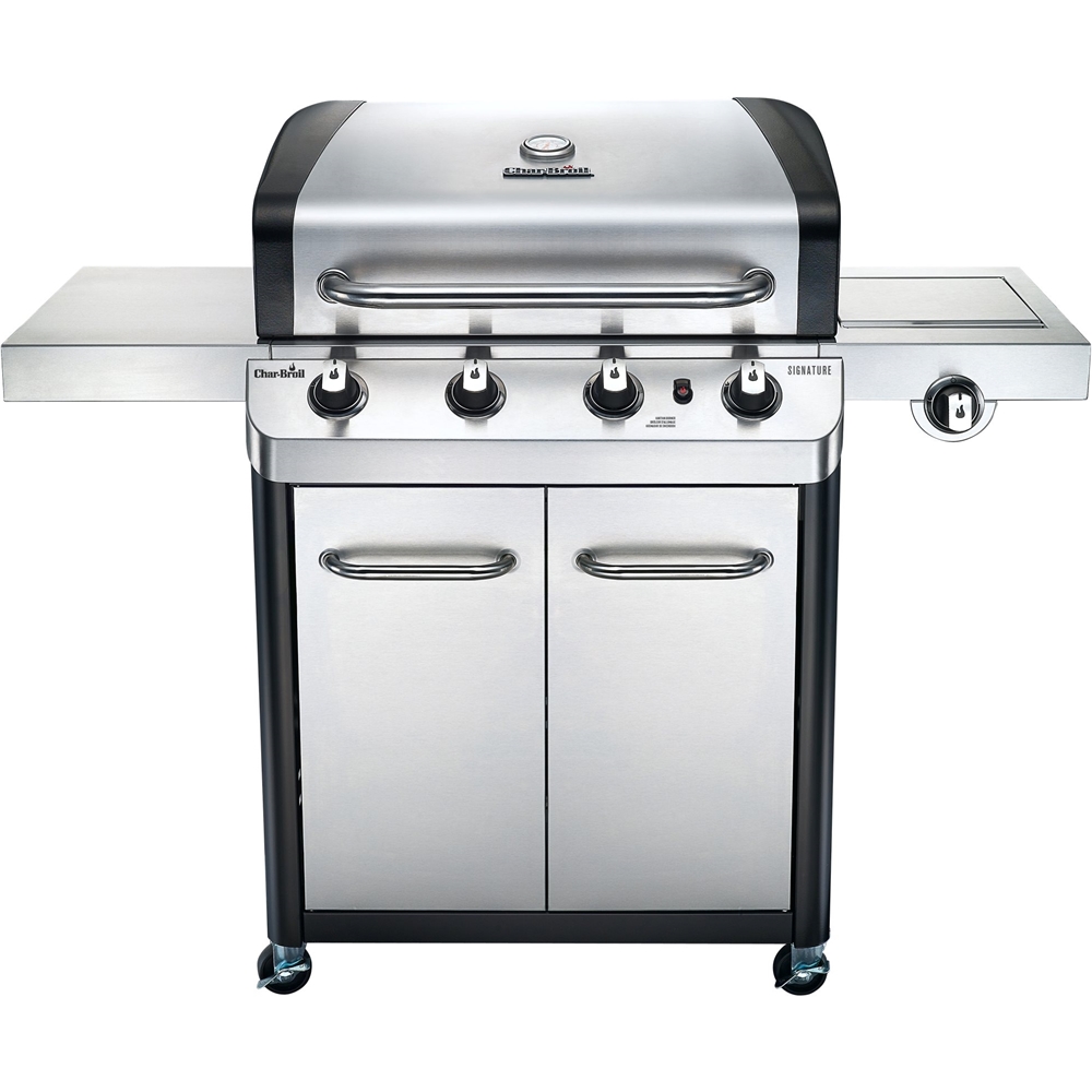 Best Buy Char Broil Signature Gas Grill Silver black 463277017