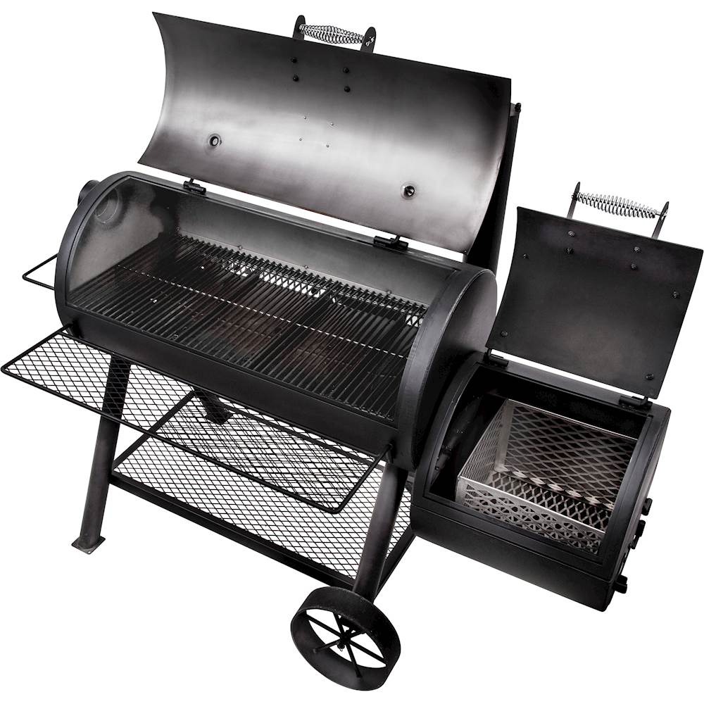 Best Buy: Char-Broil Longhorn Reverse Flow Offset Smoker and Charcoal Grill  Black 17202053