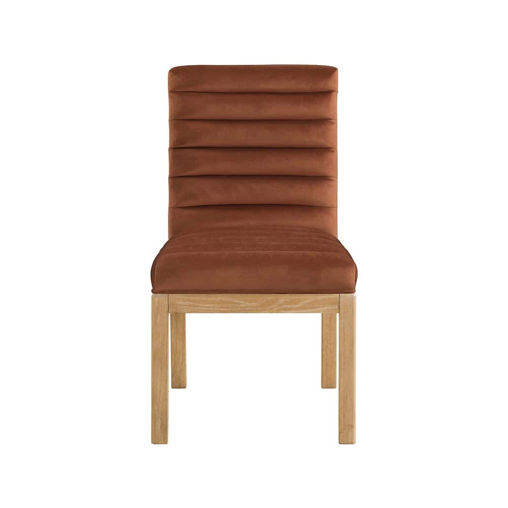 Meridian Furniture - Evelyn Cognac Velvet Dining Chair
