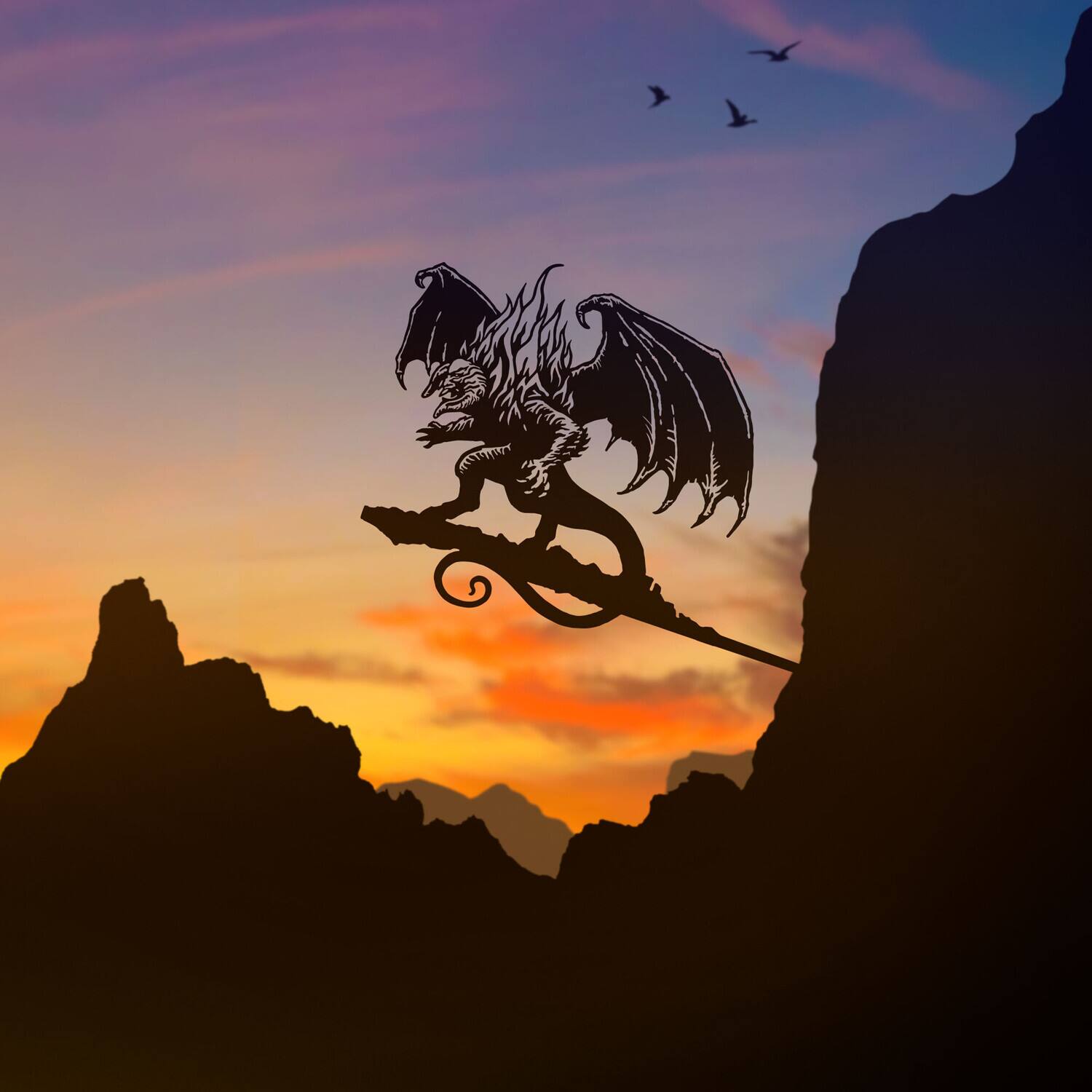 Alt View 1. Weta Workshop - WETA Workshop x Metalbird - The Lord of the Rings Trilogy - Balrog Metalbird   - COLLECTIBLES - Multicolor.