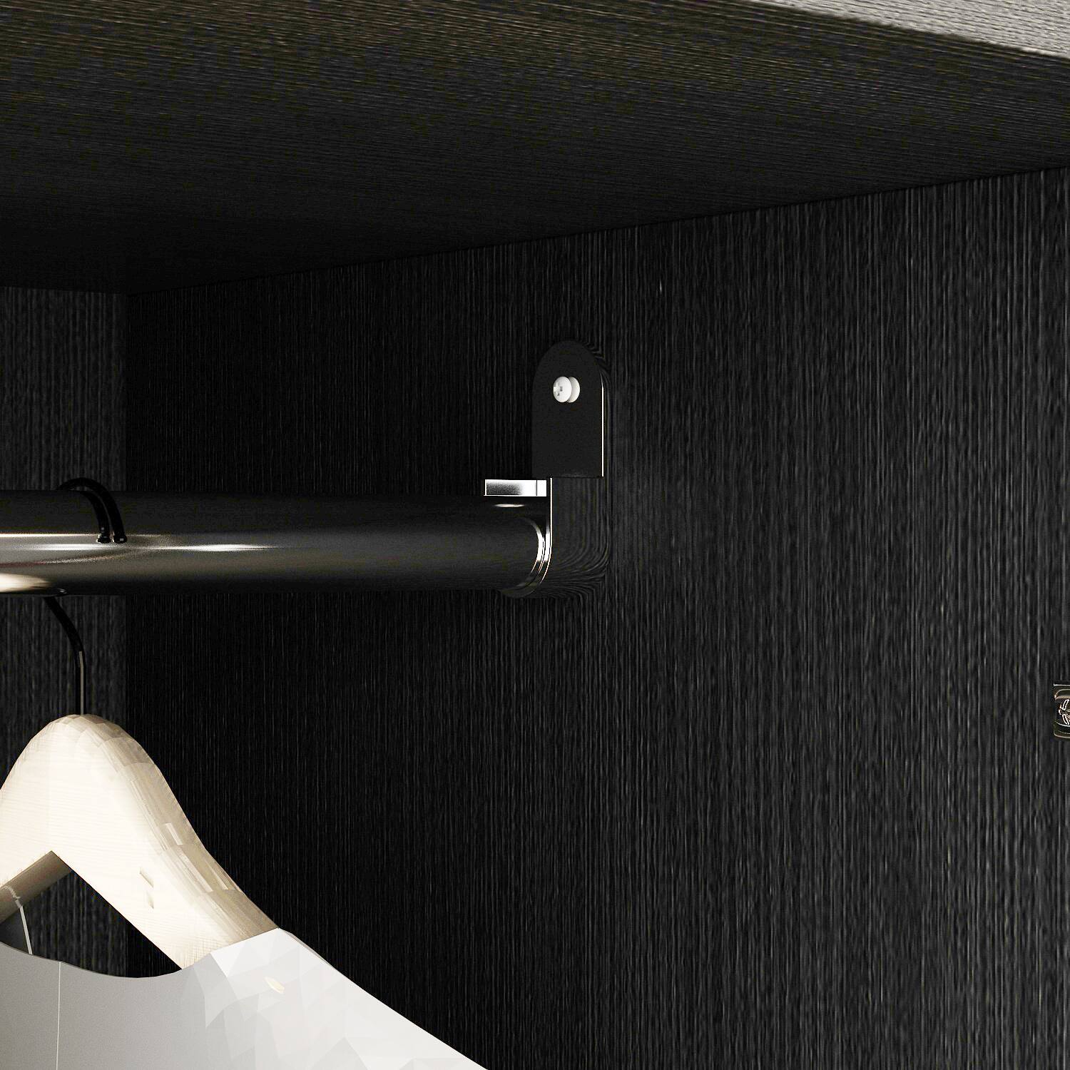 Alt View 5. FUFU & GAGA - Modern Minimalist Wardrobe – A Practical Blend of Storage Functionality and Space Aesthetics - Black.