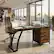 Alt View 4. Forest'nSky - Extensive Office Desk,Computer Desk,Elegant Writing Desk,Brown - Brown.