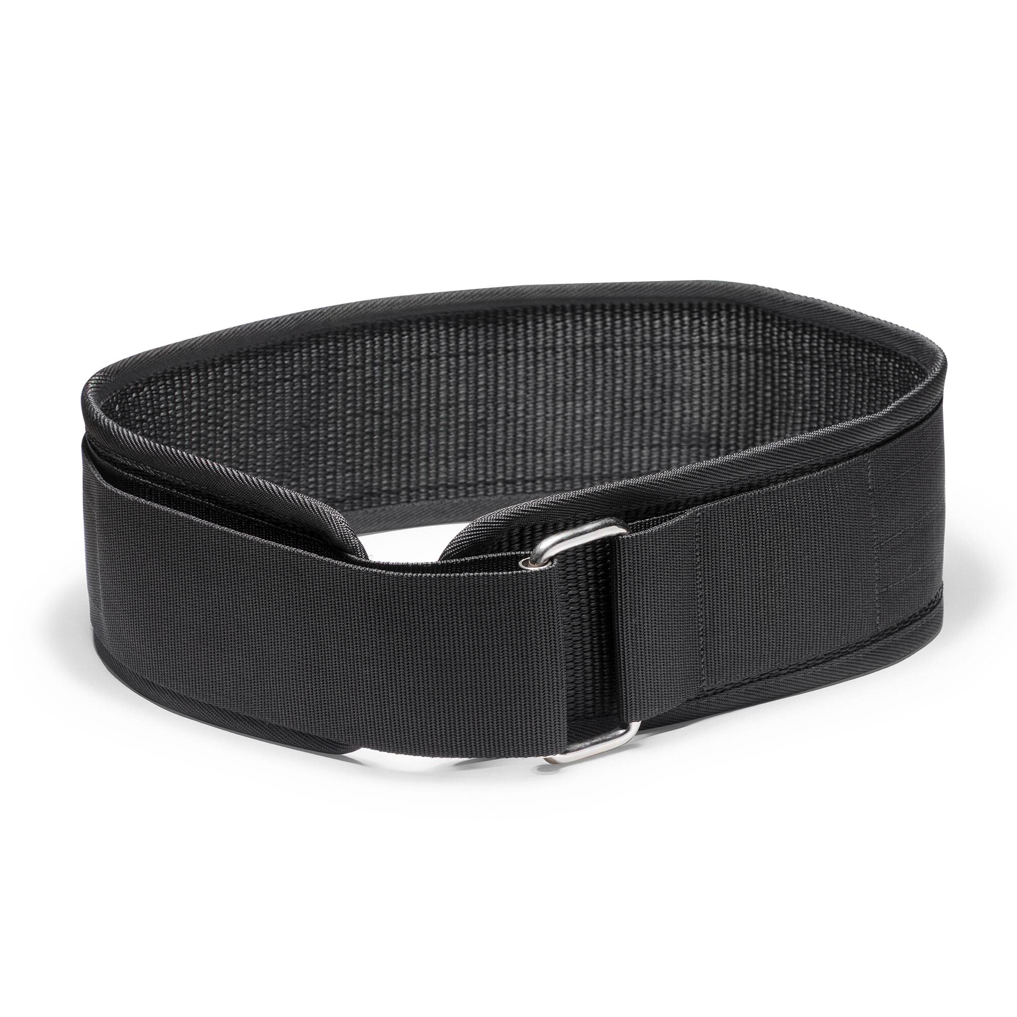 Angle. Sunny Health & Fitness - Heavy-Duty 4" Nylon Weightlifting Belt with Back Support & Adjustable Fit for Strength Training - X-Large - Black.