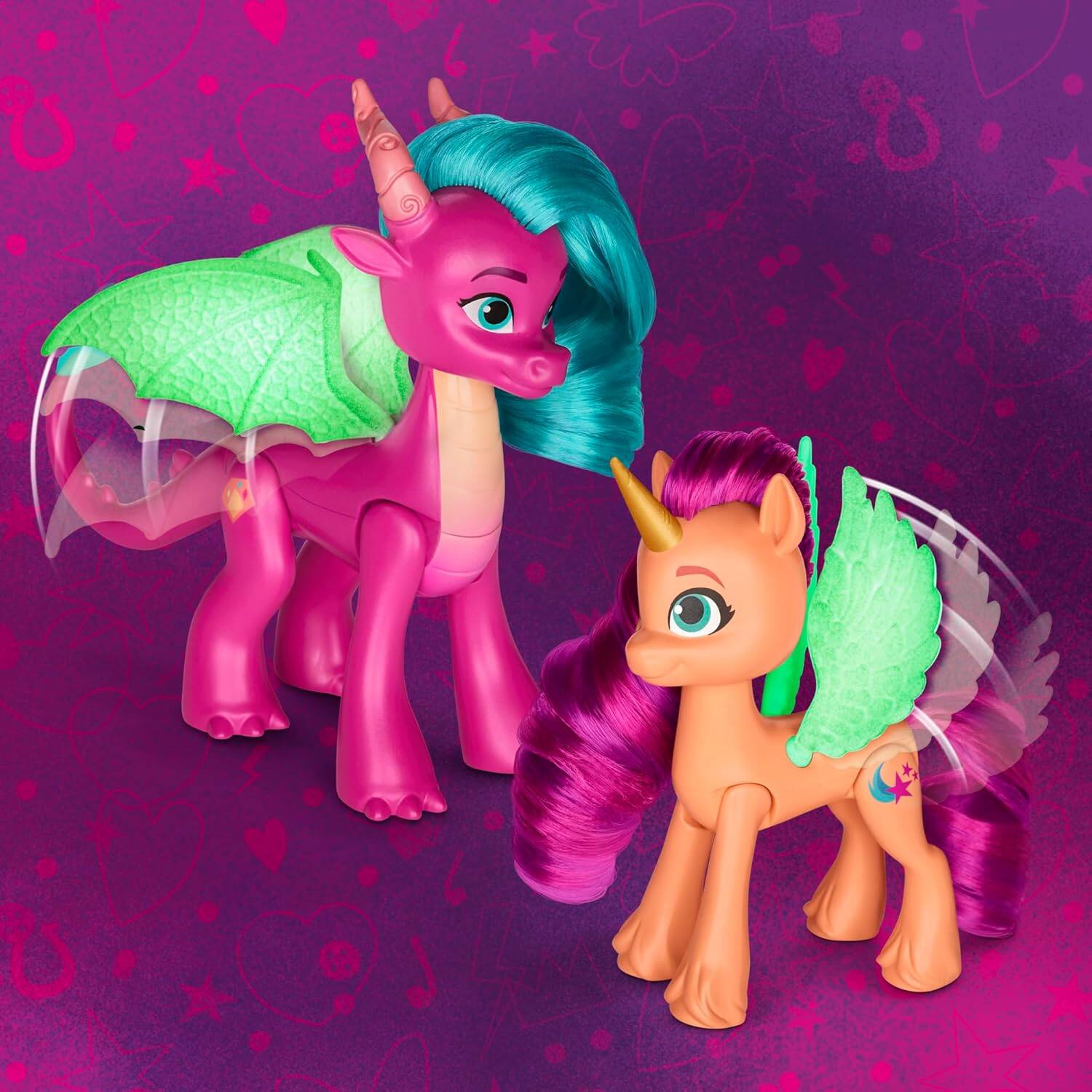Alt View 3. My Little Pony - My Little Pony: Tell Your Tale Dragon Light Reveal, 3 Glow in The Dark Dolls, 3-Inch Scale Toys for Girls and Boys Ages.