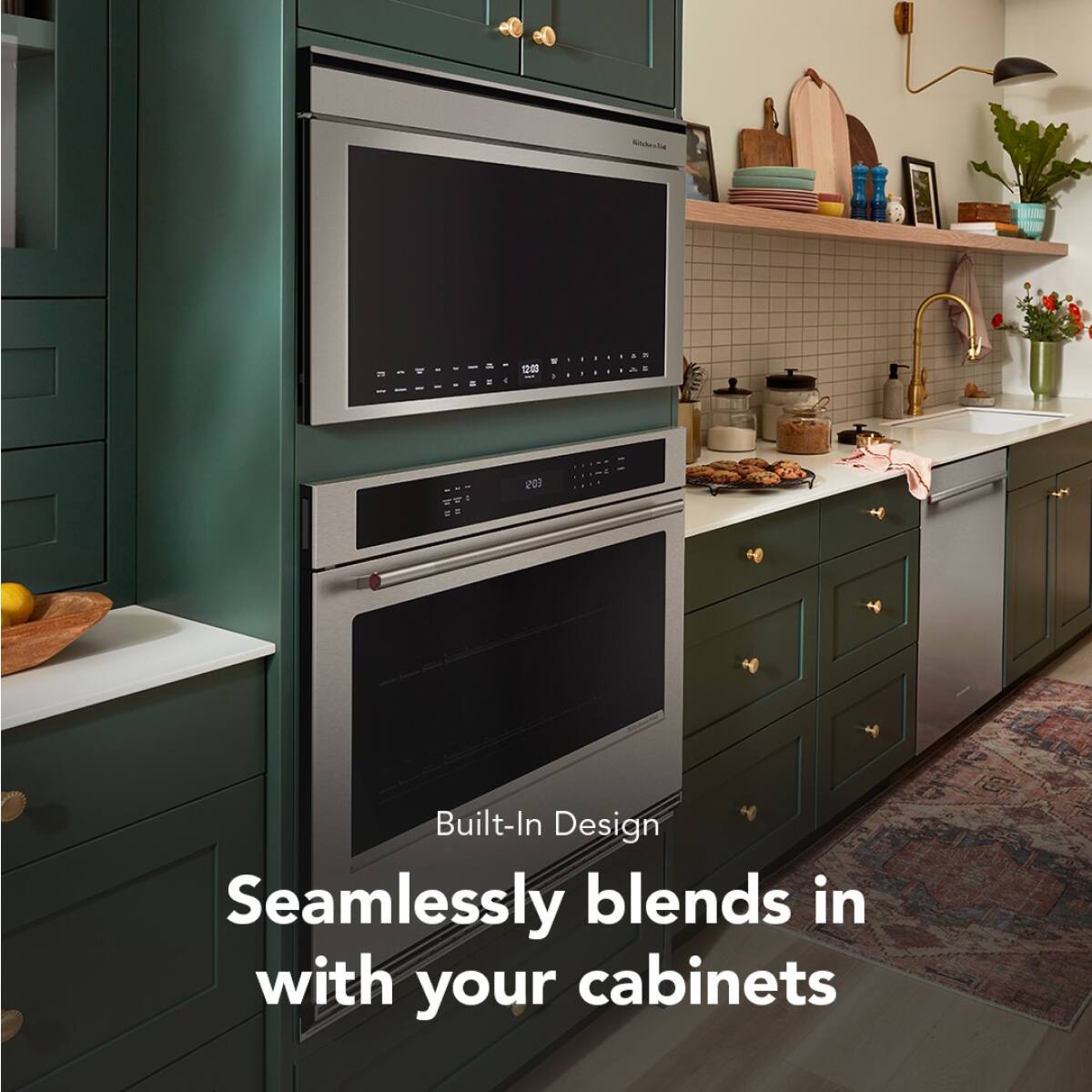 Built-In Design  
Seamlessly blends in with your cabinets