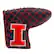 Front. Team Golf - Illinois Fighting Illini Quilted Blade Putter Cover - Multicolor.