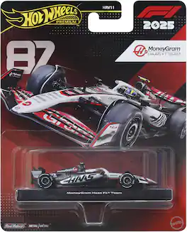 Mattel - Hot Wheels Premium MoneyGram Haas F1 Team #87 - COLLECTIBLES - Multicolor