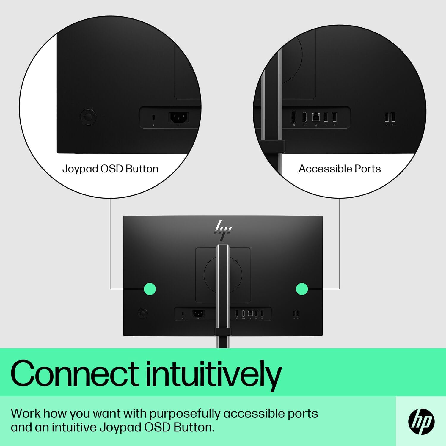 Connect intuitively

Work how you want with purposefully accessible ports and an intuitive Joypad OSD Button.

Joypad OSD Button

Accessible Ports