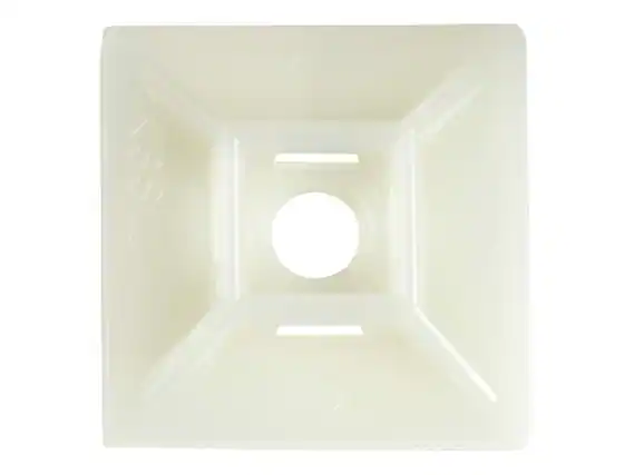 Front. Grizzly Supply - 1" 4-Way Adhesive Cable Mounts 100/bag - Natural.