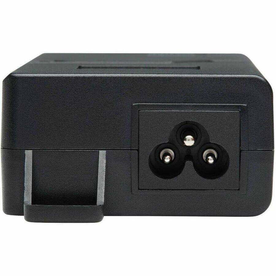 Alt View 4. Tripp Lite - Gigabit PoE+ Midspan Active Injector - IEEE 802.3at/802.3af 1-Port (NPOE-30W-1G) - Black.