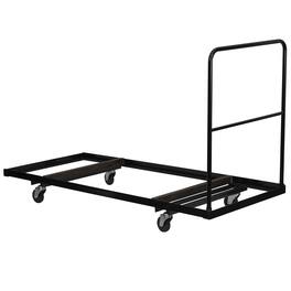 Emma + Oliver - Folding Table Dolly for 30''W x 72''D Rectangular Folding Tables - Black