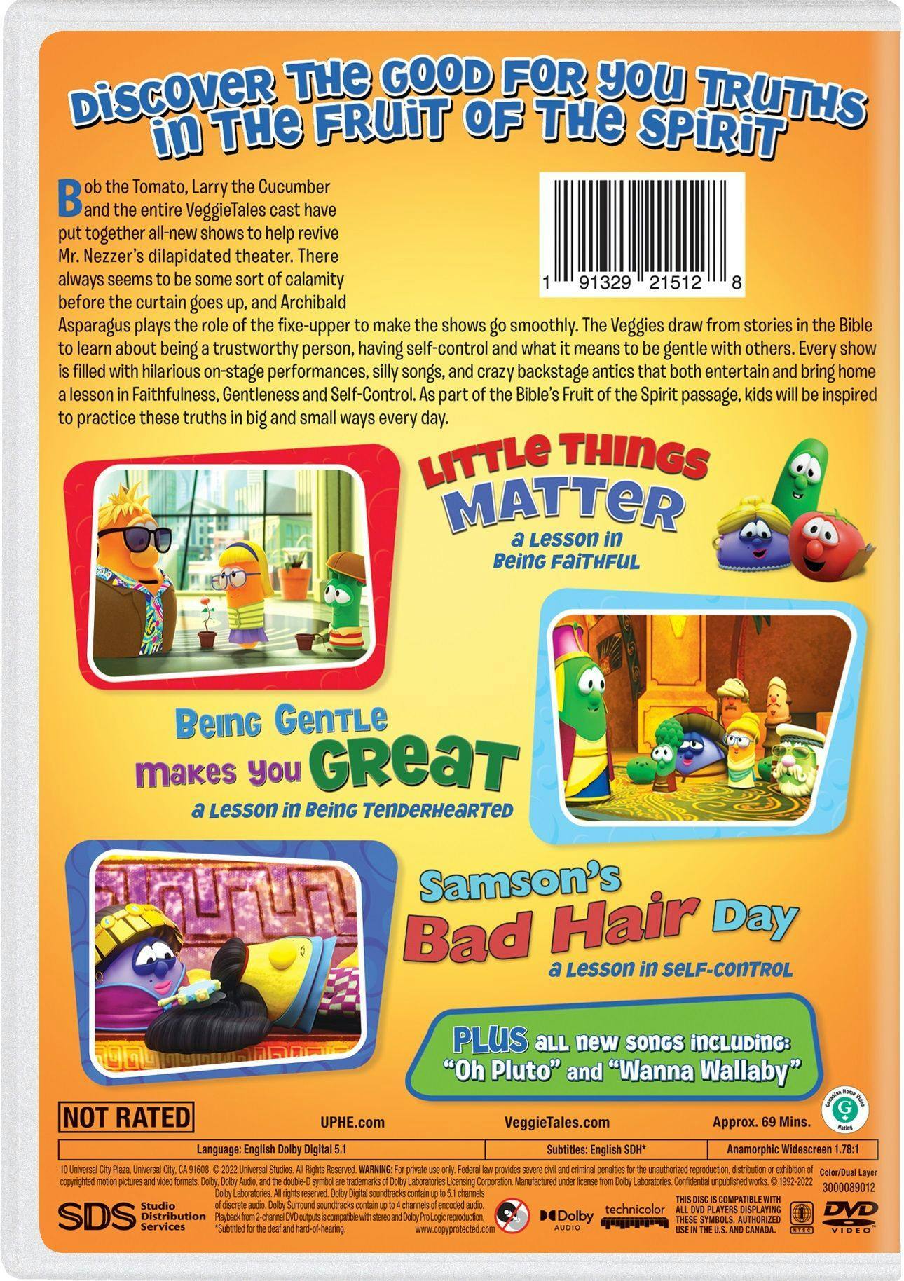 Back. VeggieTales: Fruits of the Spirit Stories - Volume 3 [DVD].