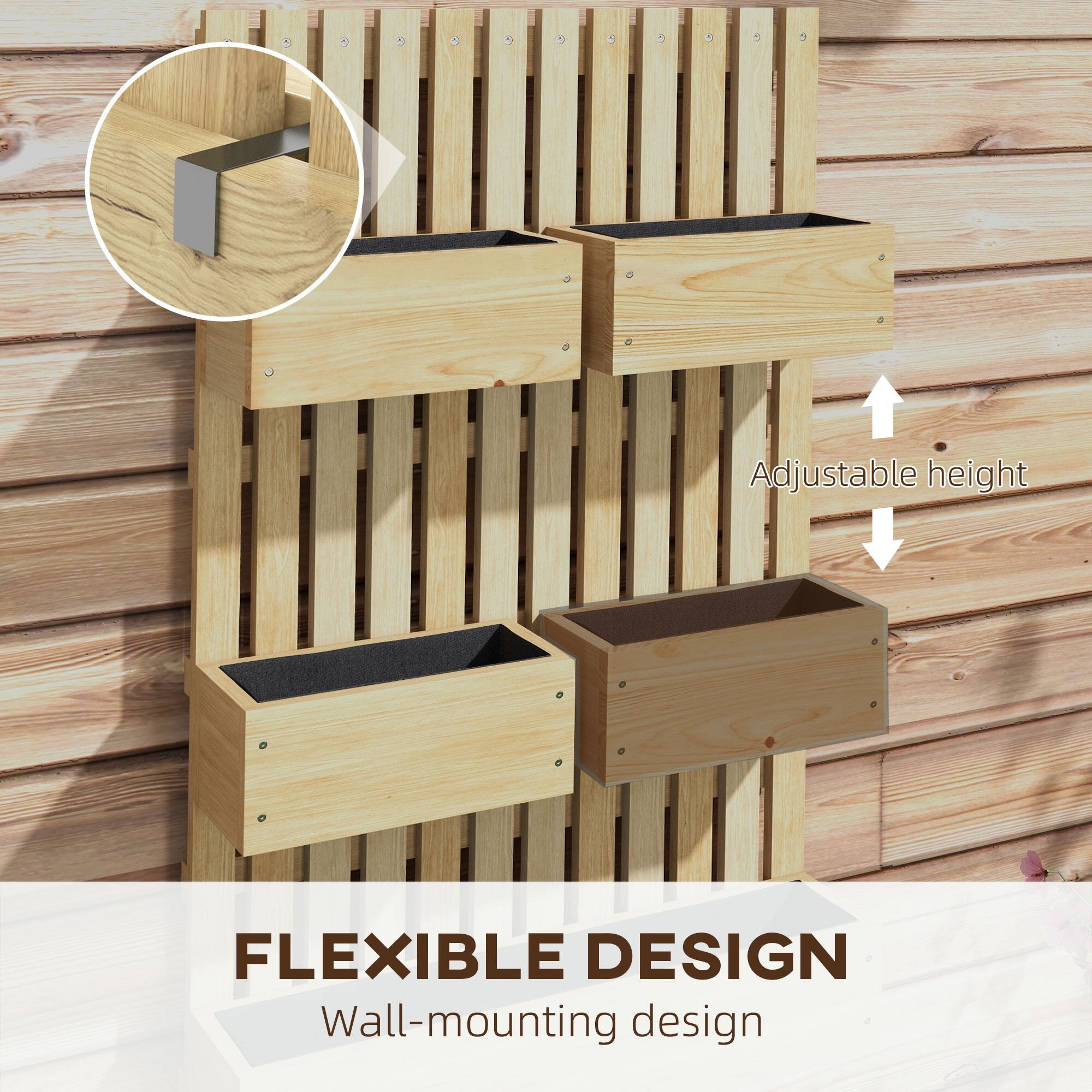 FLEXIBLE DESIGN, Wall-mounting design, Adjustable height