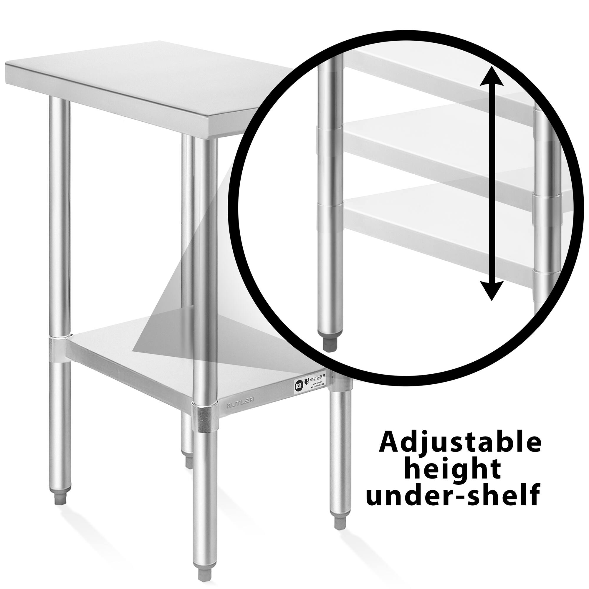 RUTEJO AT 1 Adjustable height under-shelf