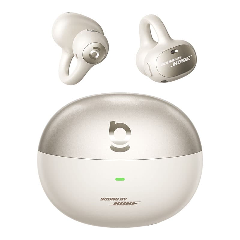Baseus - Inspire XC1 Clip-on Earbud, Sound By Bose Headphones & Dolby Spatial Audio - Starlight Off-White