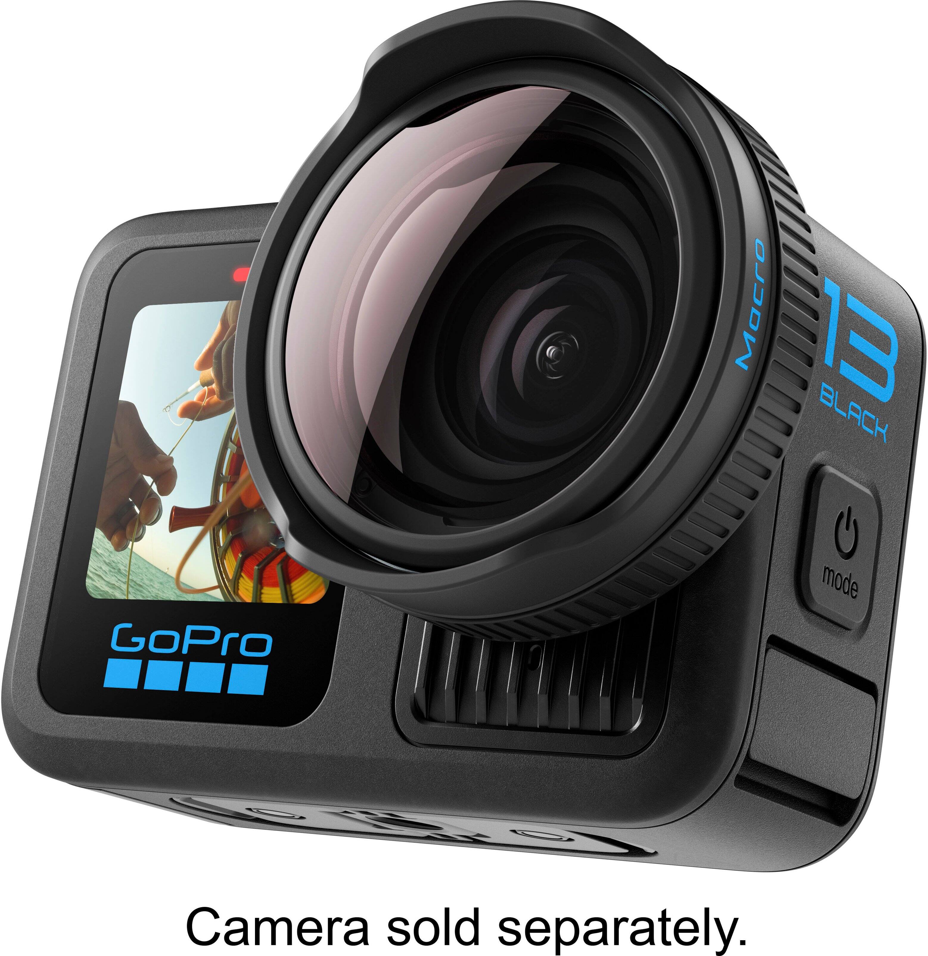 The text on the image reads: "CAMERA SOLD SEPARATELY."