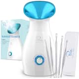 Pure Daily Care - NanoSteamer Large 3-in-1 Nano Ionic Facial Steamer - Blue