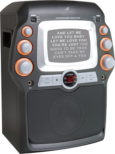  GPX - CD+G Karaoke System with 5&quot; Black-and-White Monitor