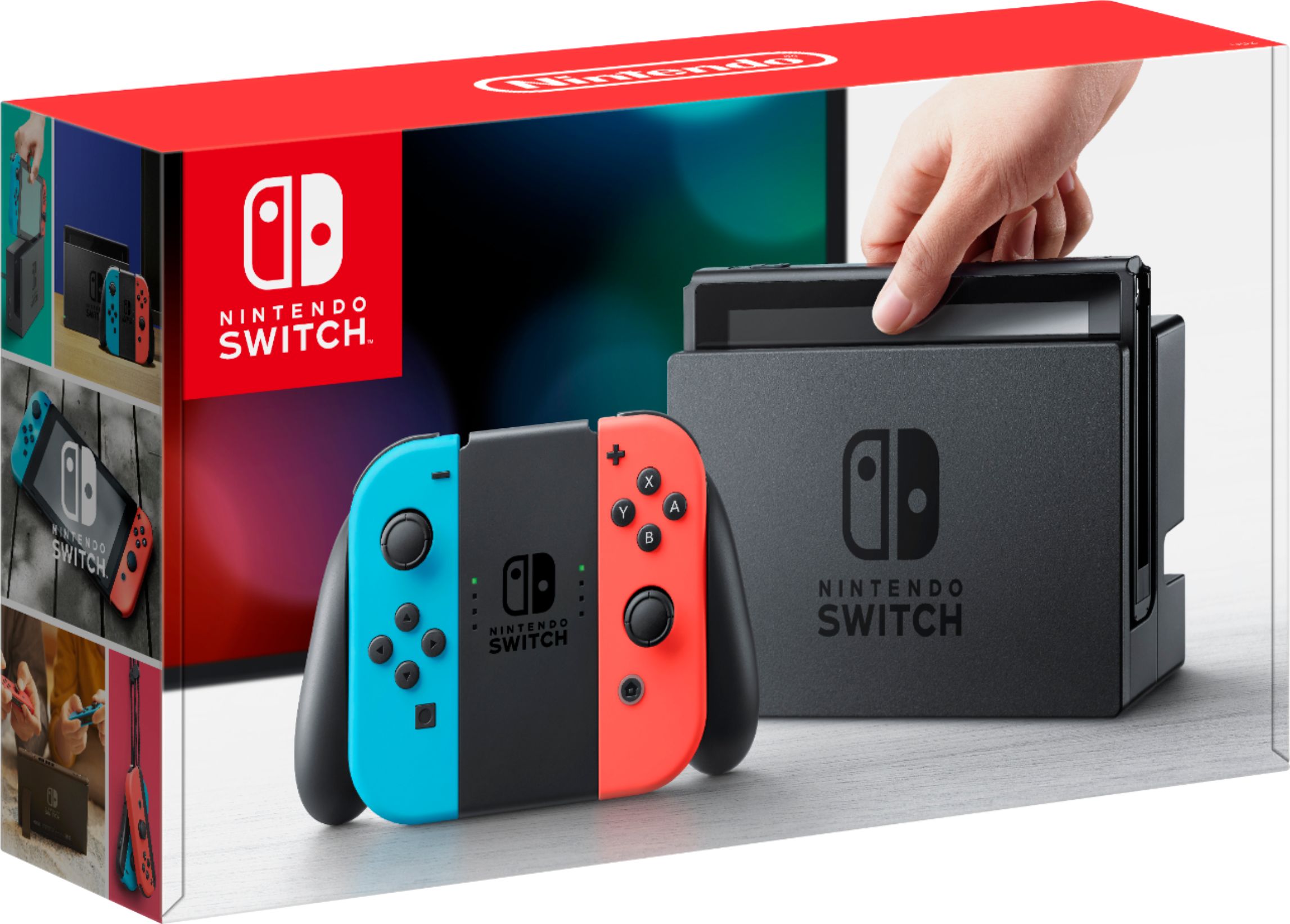 Rådne komme til syne Annoncør Nintendo Switch 32GB Console Neon Red/Neon Blue Joy-Con HACSKABAA - Best Buy