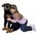 Front Large. Melissa and Doug - Large Rottweiler Plush Stuffed Animal.