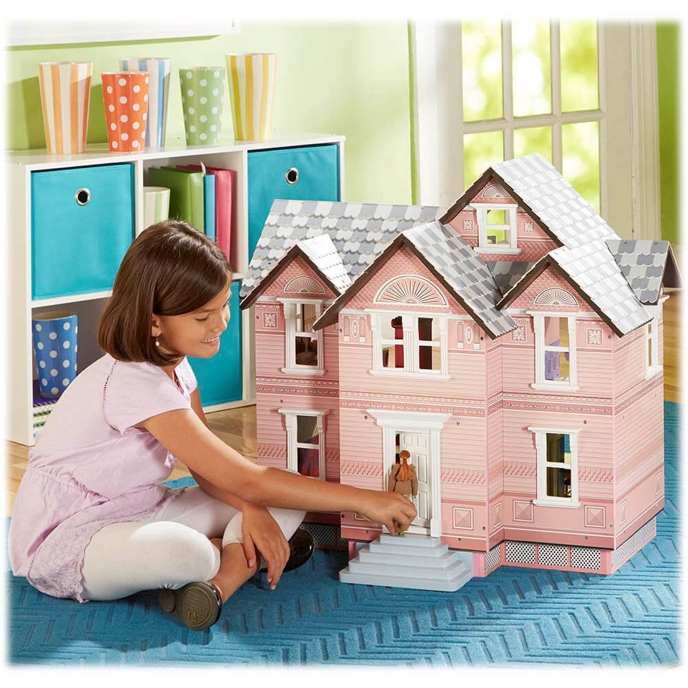 vintage pink dollhouse