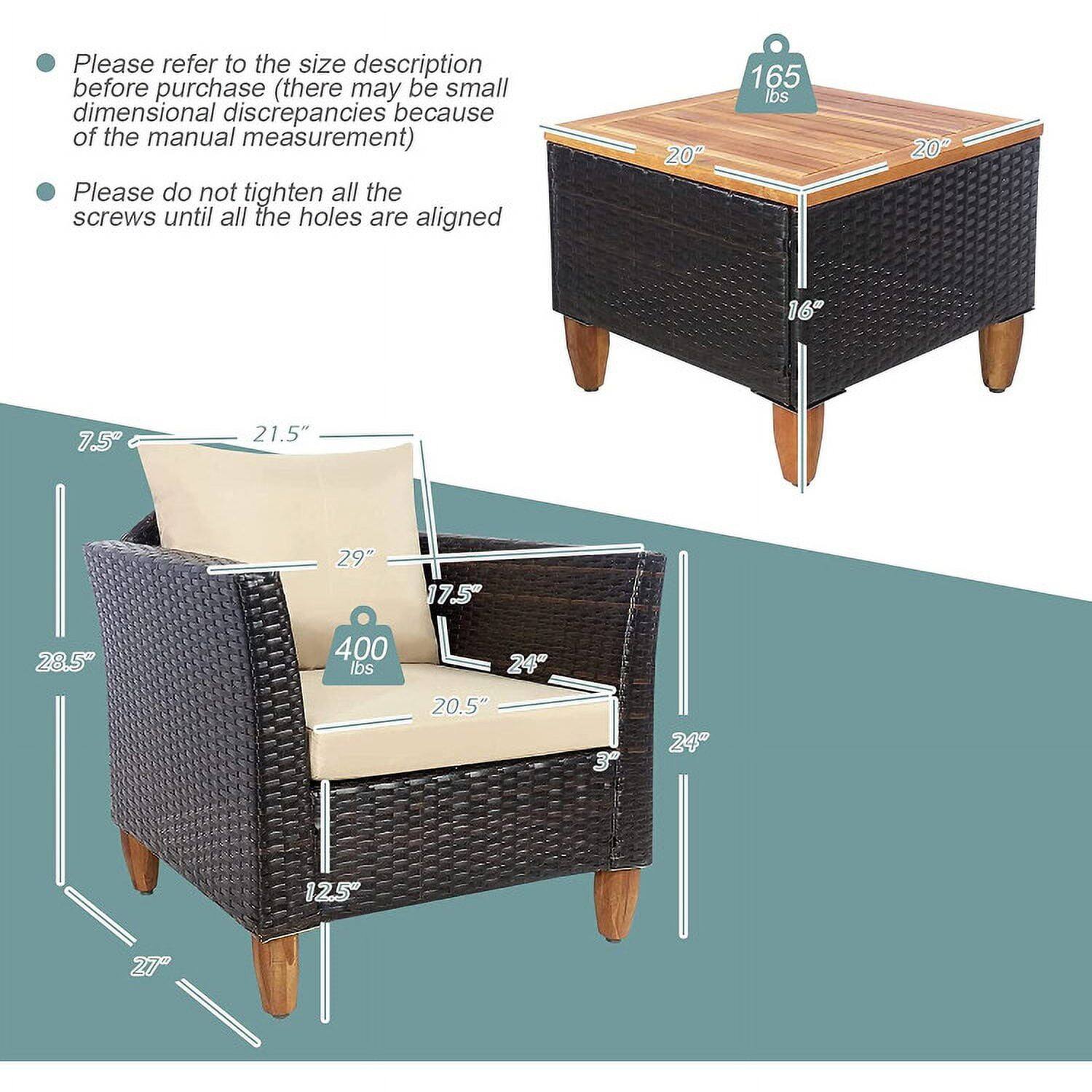 Please refer to the size description before purchase (there may be small dimensional discrepancies because of the manual measurement)

Please do not tighten all the screws until all the holes are aligned

20" x 20" x 16" (165 lbs)
21.5" x 29" x 17.5" (400 lbs)
24" x 20.5" x 27" (125 lbs)