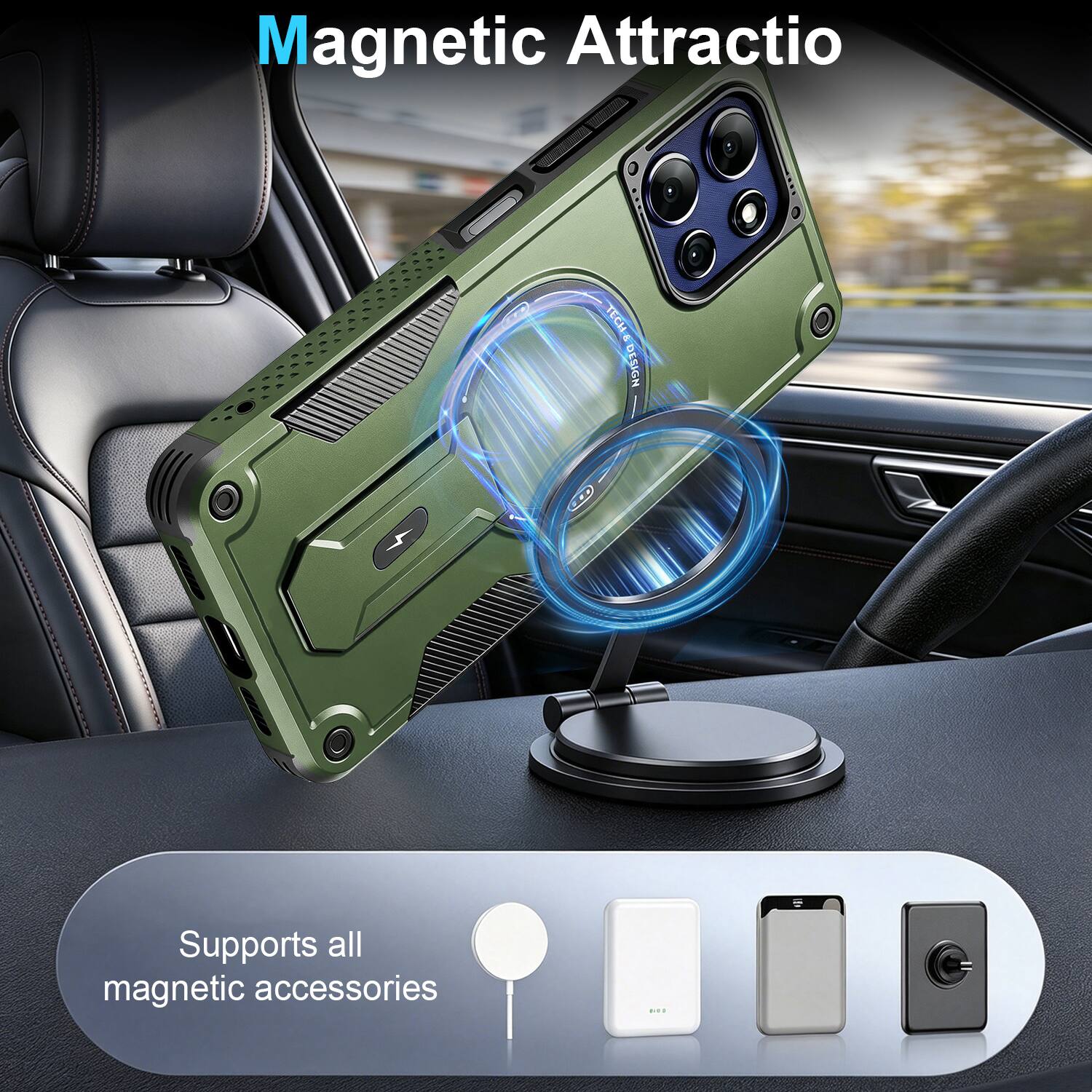 Magnetic Attraction  
DESIGN  
Supports all magnetic accessories