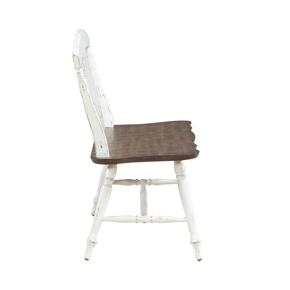 Alt View 1. Liberty Furniture Industries - Al Fresco Slat Back Bench for Dining Room - Graphite & Whitestone - Graphite & Whitestone.