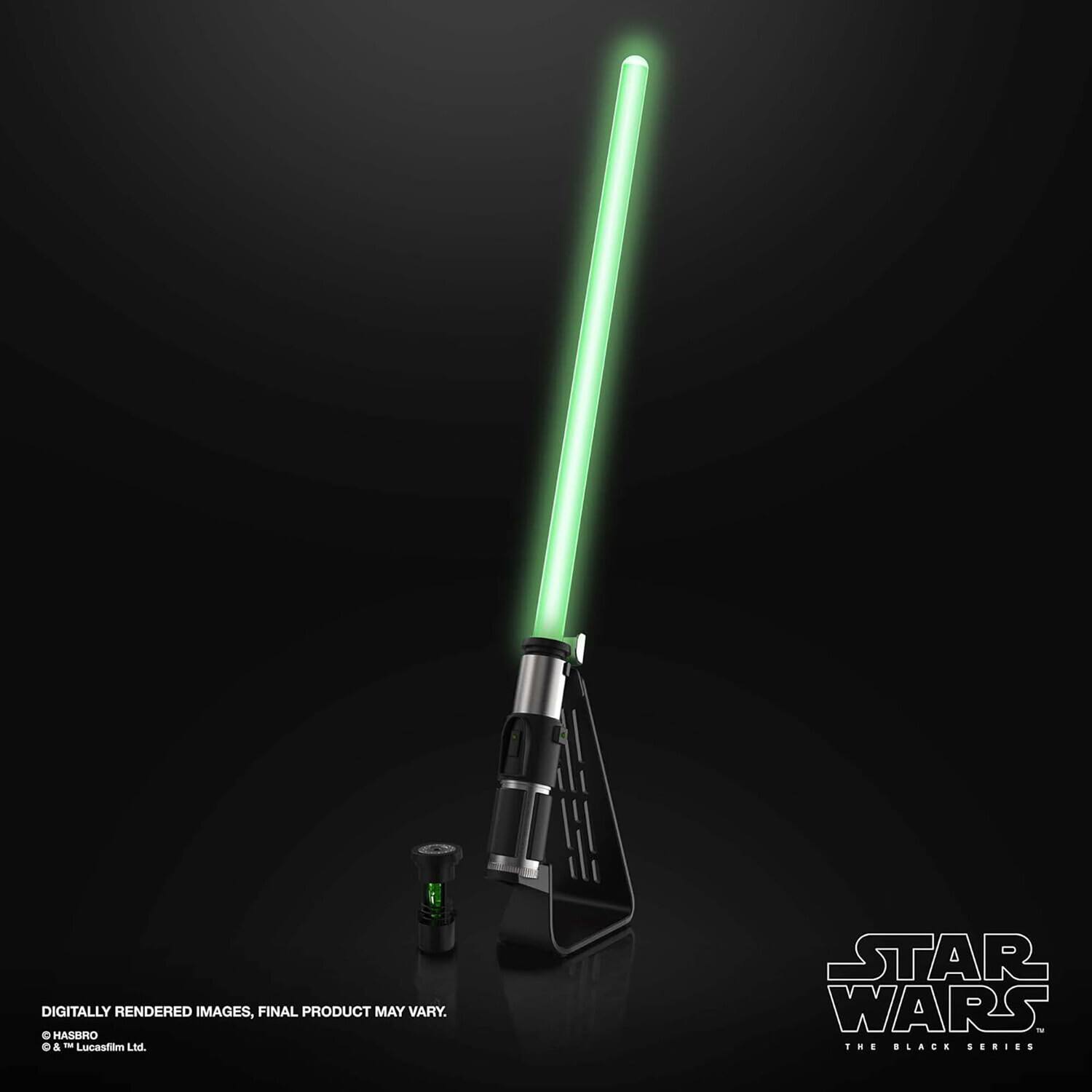 The text on the image reads:

"Digitally rendered images, final product may vary. Hasbro C & M Lucasfilm Ltd. Star Wars - The Black Series."

The corrected and grouped text is:

"Digitally rendered images, final product may vary. © & ™ Lucasfilm Ltd. & Hasbro C & M Lucasfilm Ltd. Star Wars - The Black Series."