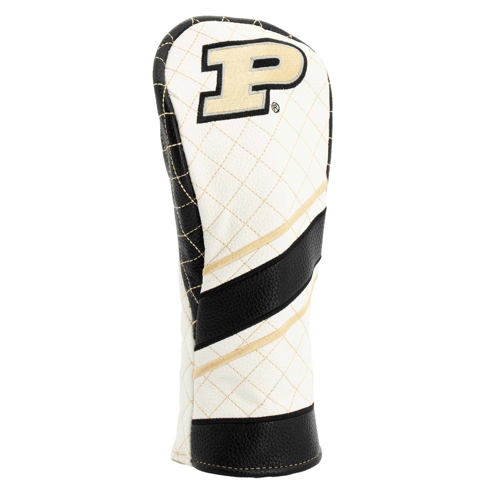 Alt View 2. Team Golf - Purdue Boilermakers Striped Quilted Fairway Headcover - Multicolor.
