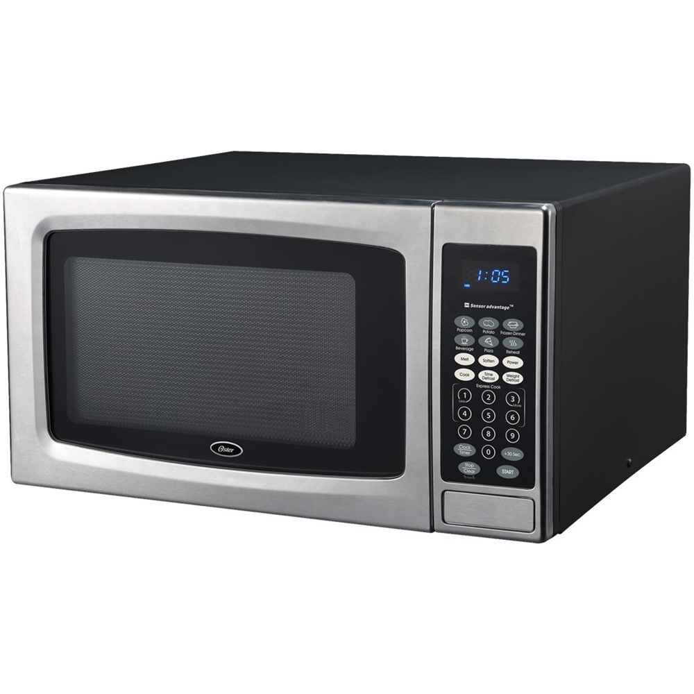 Oster 1.3 Cu. ft. Stainless Steel with Mirror Finish Microwave