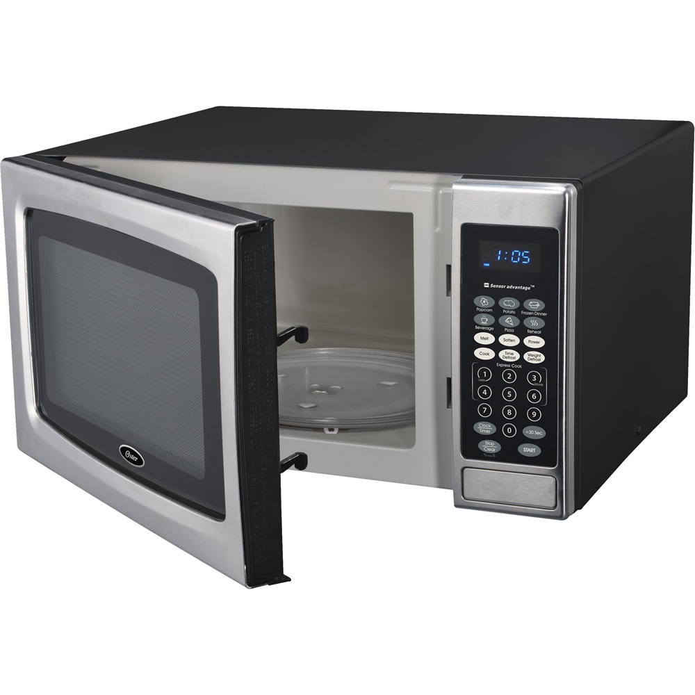 Customer Reviews: Oster 1.3 Cu. Ft. Mid-Size Microwave Black/stainless
