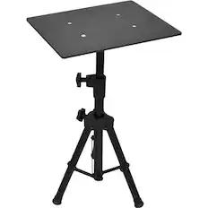 Front. PylePro - Adjustable Laptop Stand - Glossy Black.