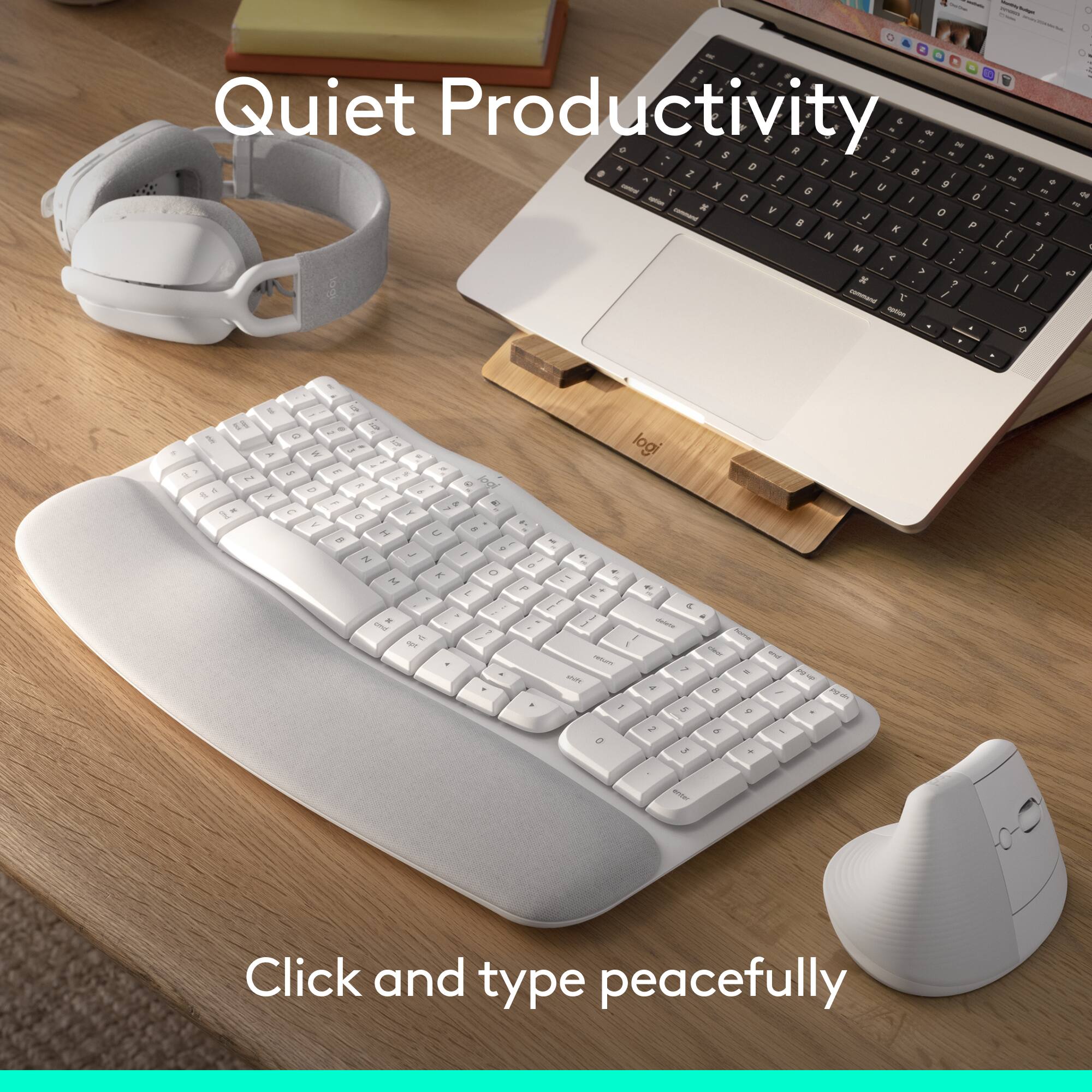 Quiet Productivity - Click and type peacefully