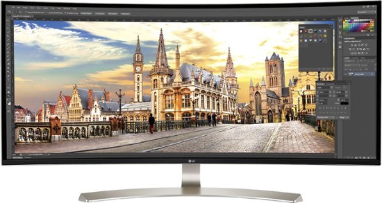 LG – 38UC99-W 38″ IPS LED UltraWide HD FreeSync Monitor – Black/White