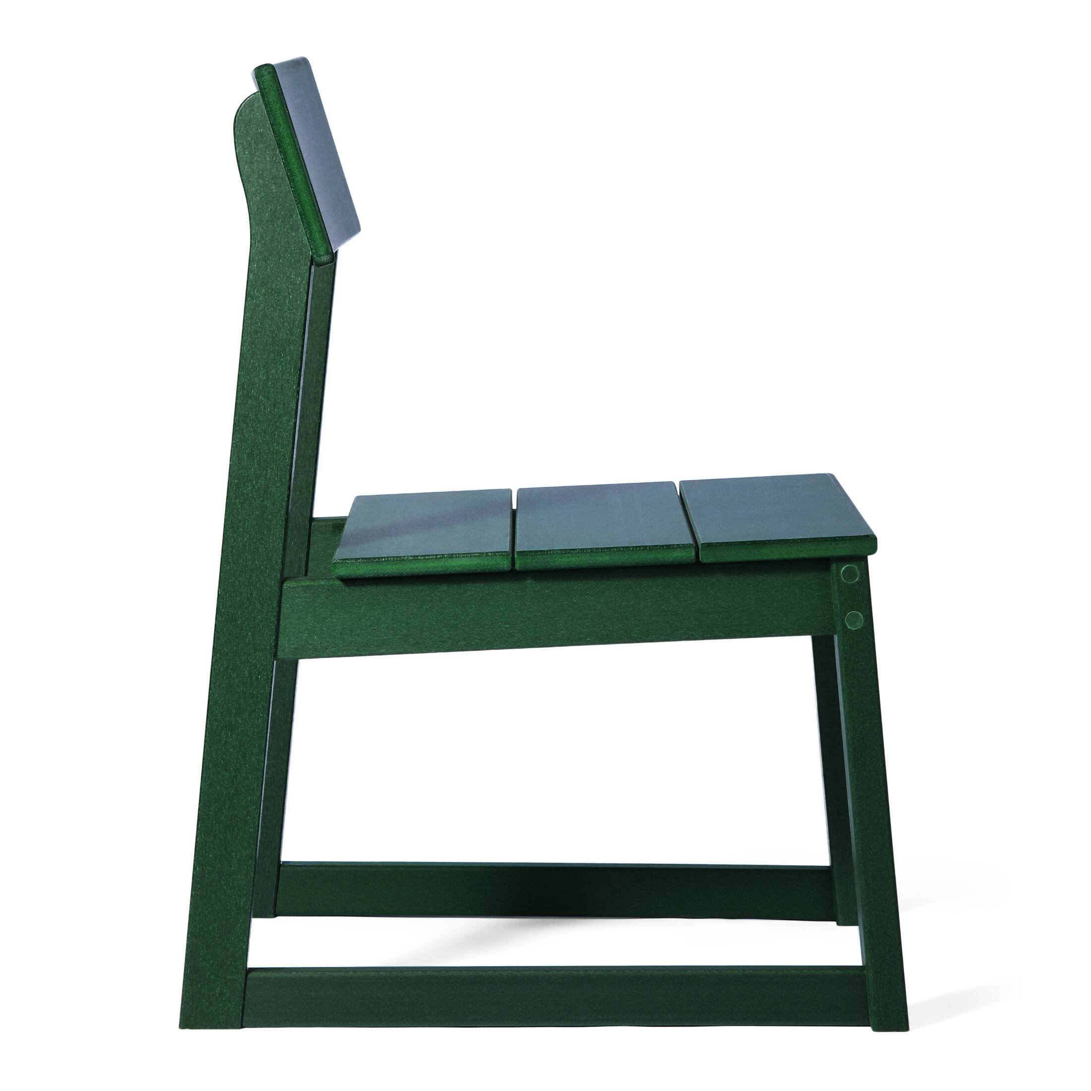 Alt View 4. WestinTrends - WestinTrends Paloma 7-Piece Modern HDPE Outdoor Patio Dining Table Set With Umbrella Hole - Dark Green.
