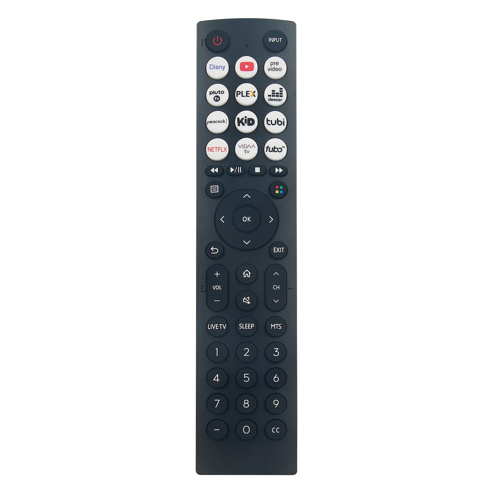 VINABTY - New EN2D36H Replaced Remote Fits for Hisense Smart Vidaa TV 40A35HUV 43A6GV 32A45GV 50A6GV 65A6GV 43A45GV 55A6GV - Black