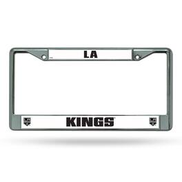 Rico Industries - Los Angeles LA Kings - 12" x 6" Standard Size - Chrome Metal License Plate Frame - Multi
